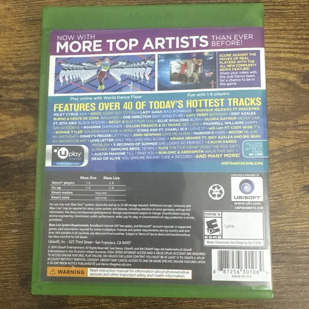Just Dance 2015 Xbox One Complete CIB w Manual